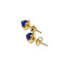 Lapis lazuli and gold stud earrings by Mounir